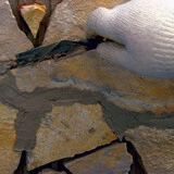 Лепене и фугиране на плочи от естествен камък