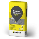 Подова замазка weberfloor basic на циментова основа за ръчно полагане в дебелини от 10 до 80 mm