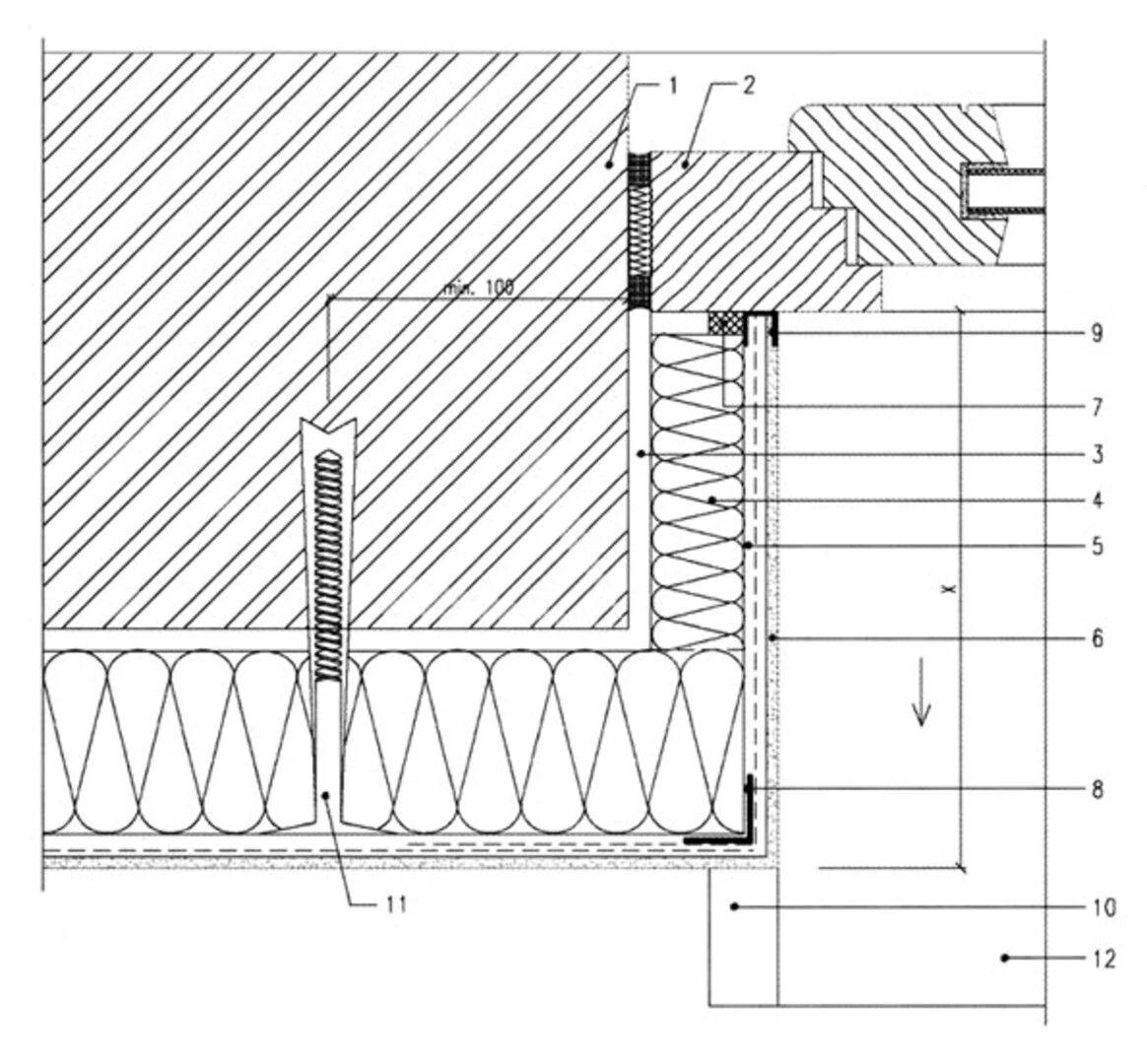 Топлоизолиране около прозорец с обръщане