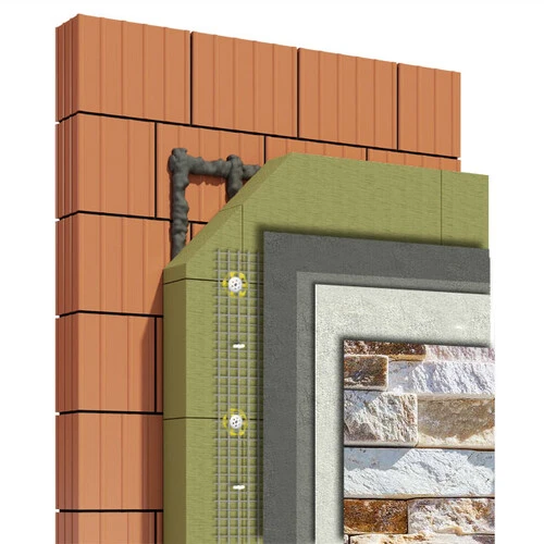 Топлоизолационна система webertherm Robusto с камък