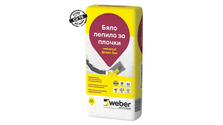 webercol Флекс бял - бяло лепило за плочки