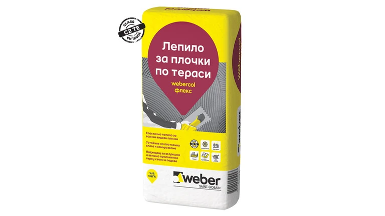 webercol Флекс - лепило за плочки по тераси