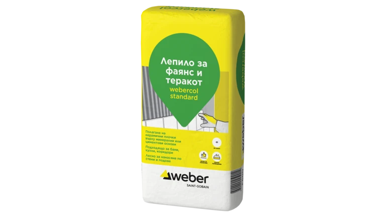 лепило за фаянс webercol standard