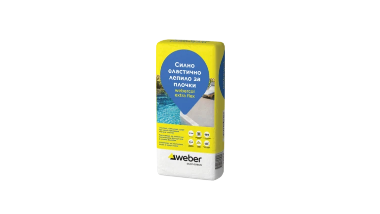 Силно еластично лепило webertec extra flex