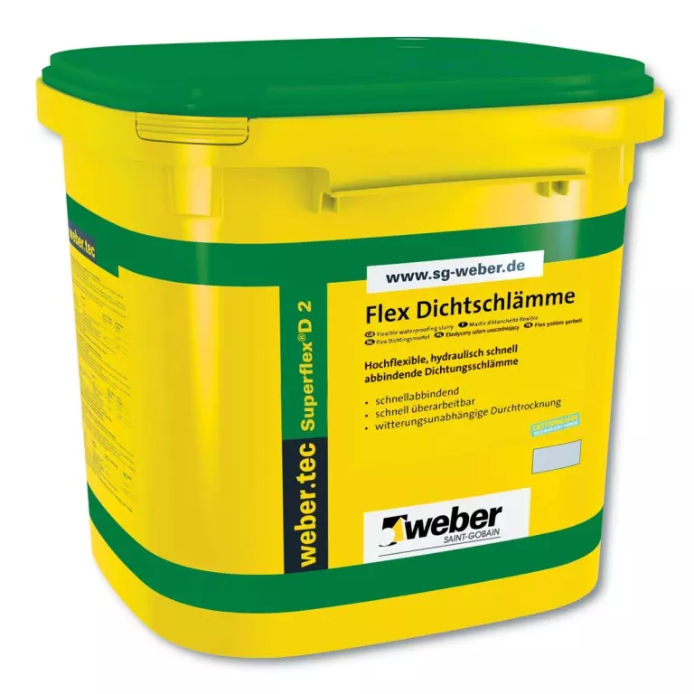 weber.tec Superflex D 2 двукомпонентна циментова хидроизолация weber.tec Superflex D 2 двукомпонентна циментова хидроизолация