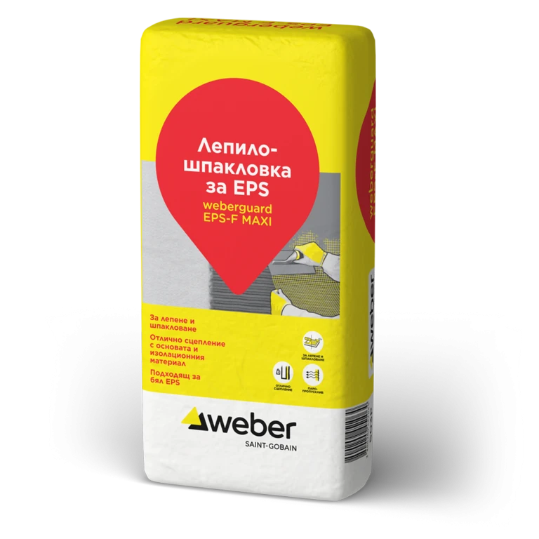 Лепило-шпакловка за бял EPS weberguard EPS-F MAXI