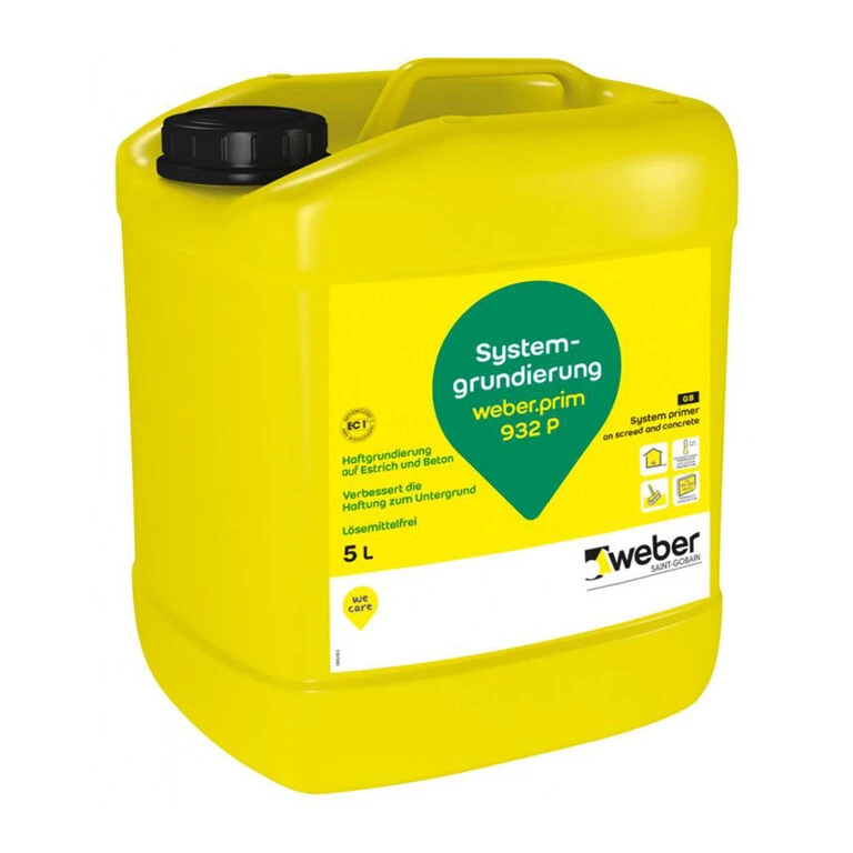 Водоразтворим грунд преди полагане на саморазливна замазка weber.tec 932